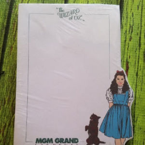 Wizard of Oz MGM Grand Dorothy & Toto Notepad